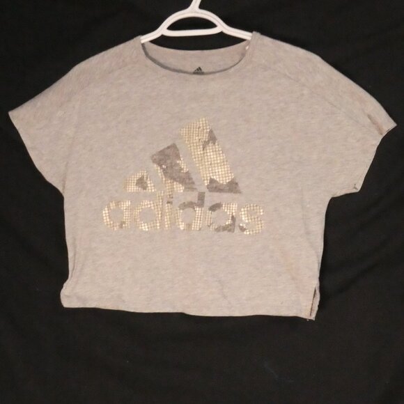 ADIDAS - Inspired By Stella McCartney | 2xs - 2 extra small | Grey Cropped Tee - Picture 1 of 15